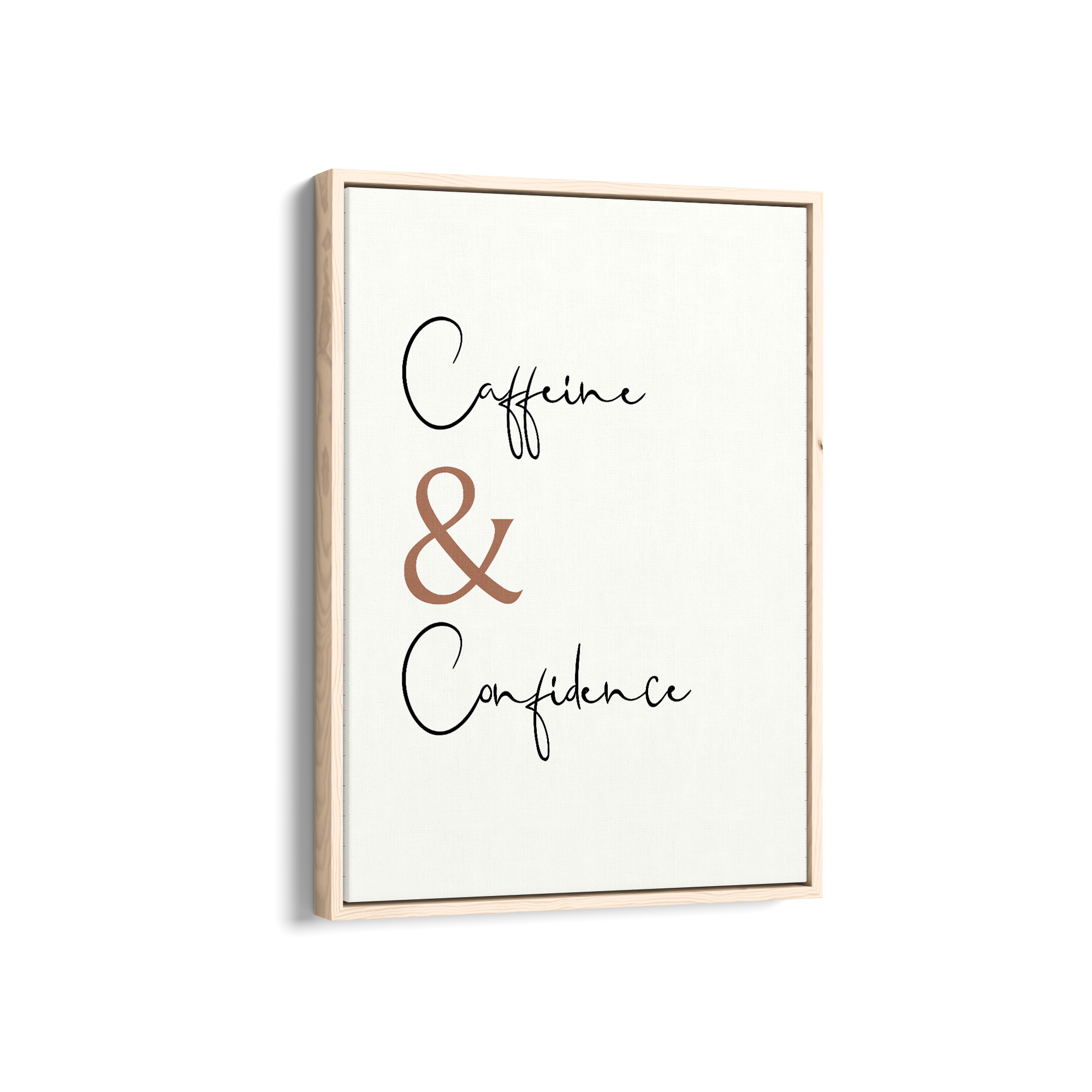 Caffeine & Confidence Wall Art