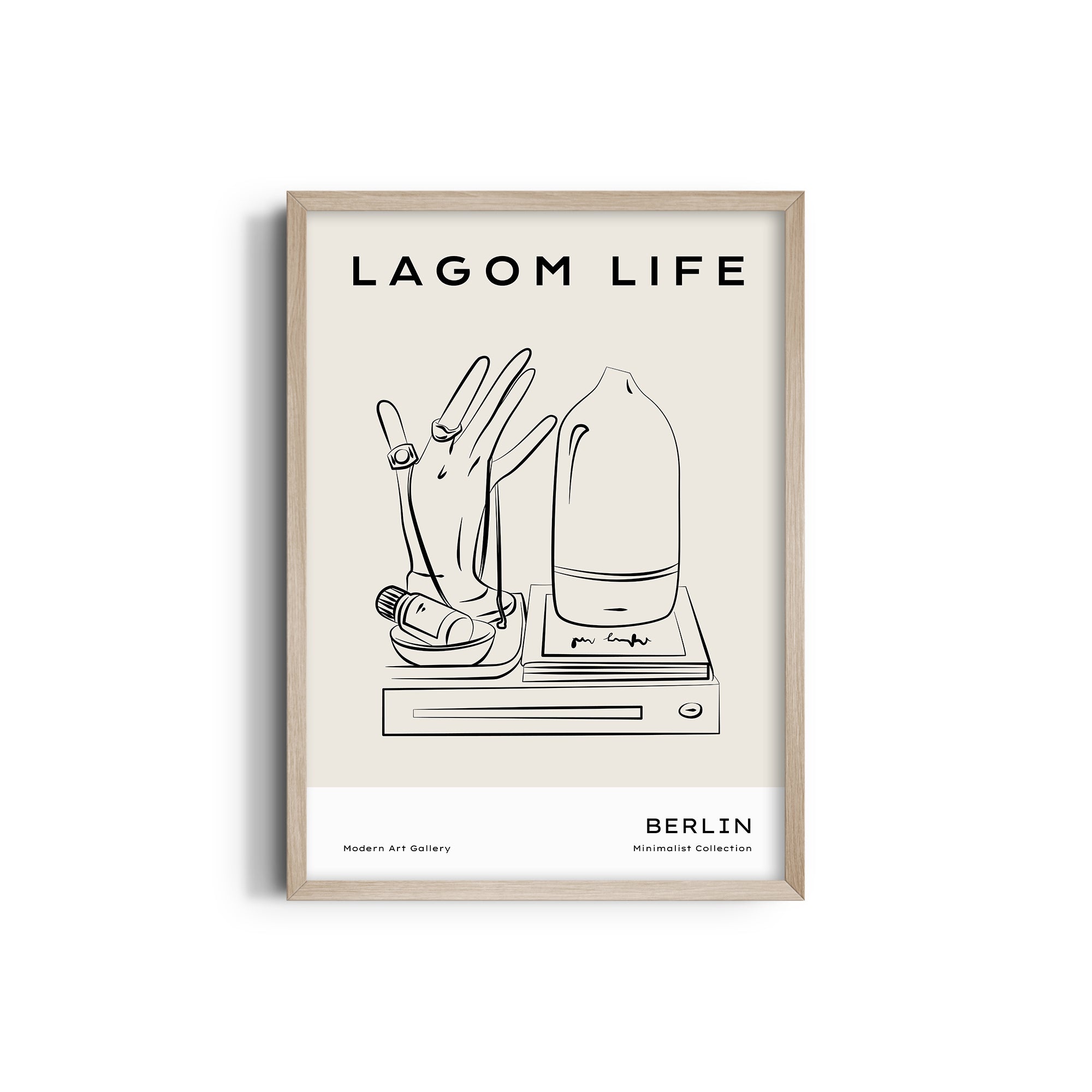 Lagom Life Modern Line Wall Art