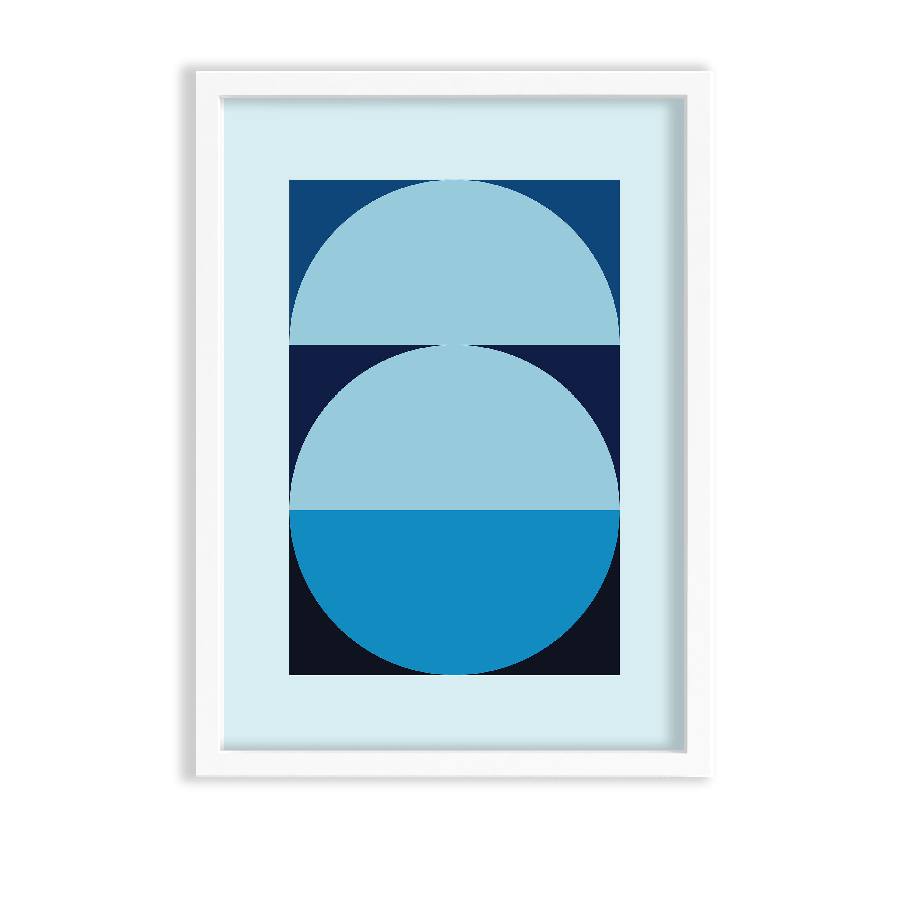 Reflection of luck Abstract Geometric Modern Wall Art