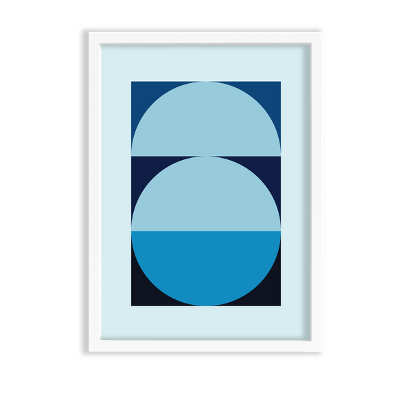 Reflection of luck Abstract Geometric Modern Wall Art