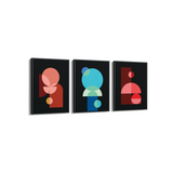 Set of 3 Geometric Modern Wall Art