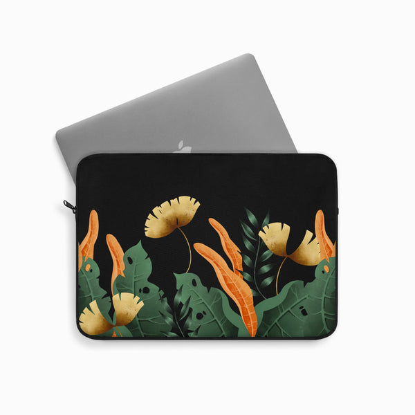 Dark floral Laptop Sleeve (Macbook, HP, Lenovo, Asus, Others)