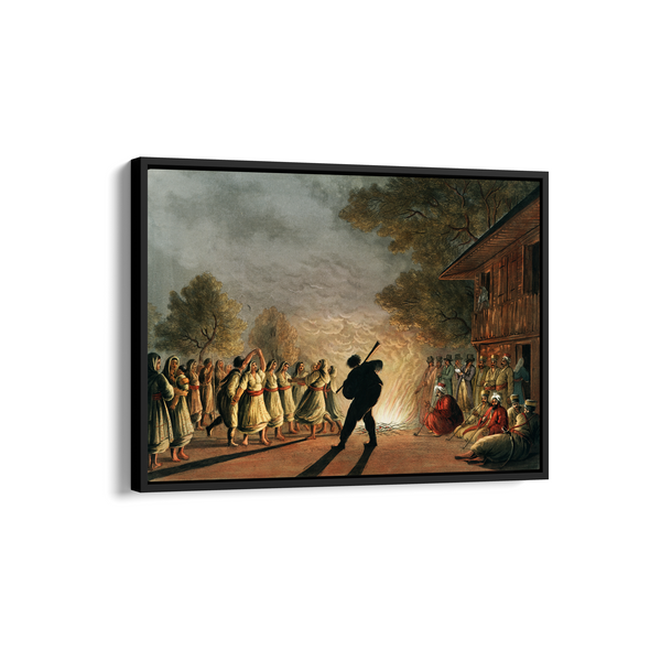 Dance of Bulgarian Peasants (1810) illustrated by Luigi Mayer
