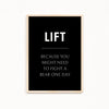 Lift Definition Poster