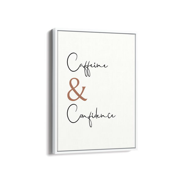 Caffeine & Confidence Wall Art