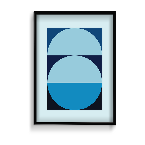 Reflection of luck Abstract Geometric Modern Wall Art