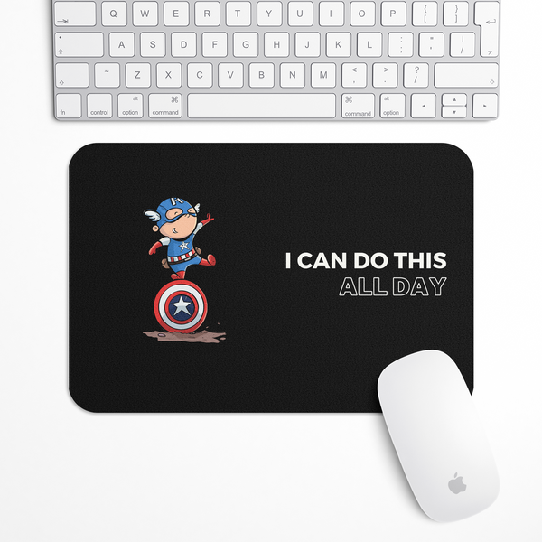 Cute Little Cap America Gaming Mouse Pad