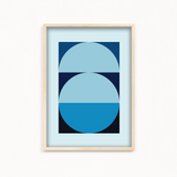 Reflection of luck Abstract Geometric Modern Wall Art