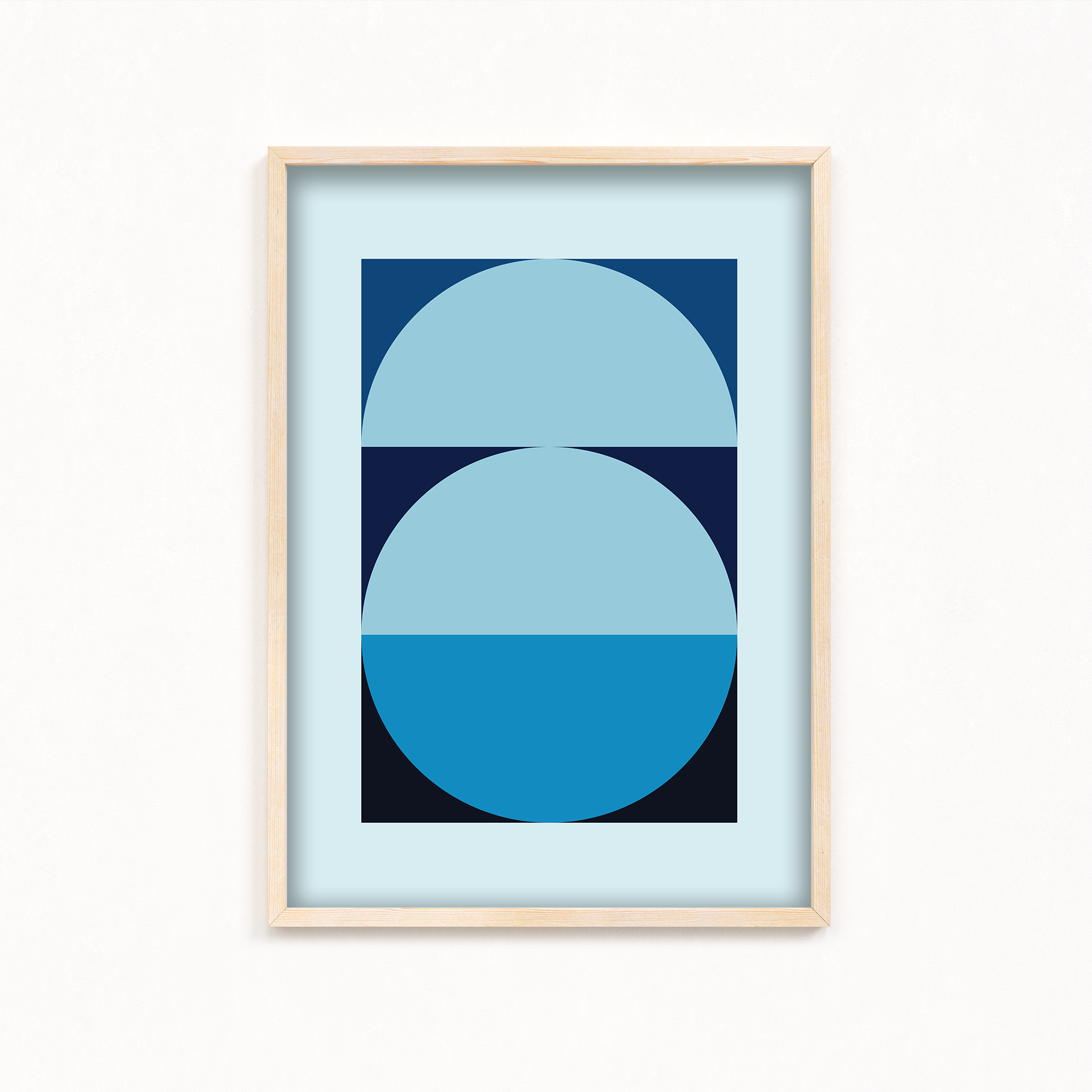 Reflection of luck Abstract Geometric Modern Wall Art