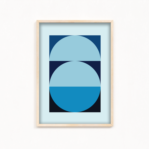 Reflection of luck Abstract Geometric Modern Wall Art