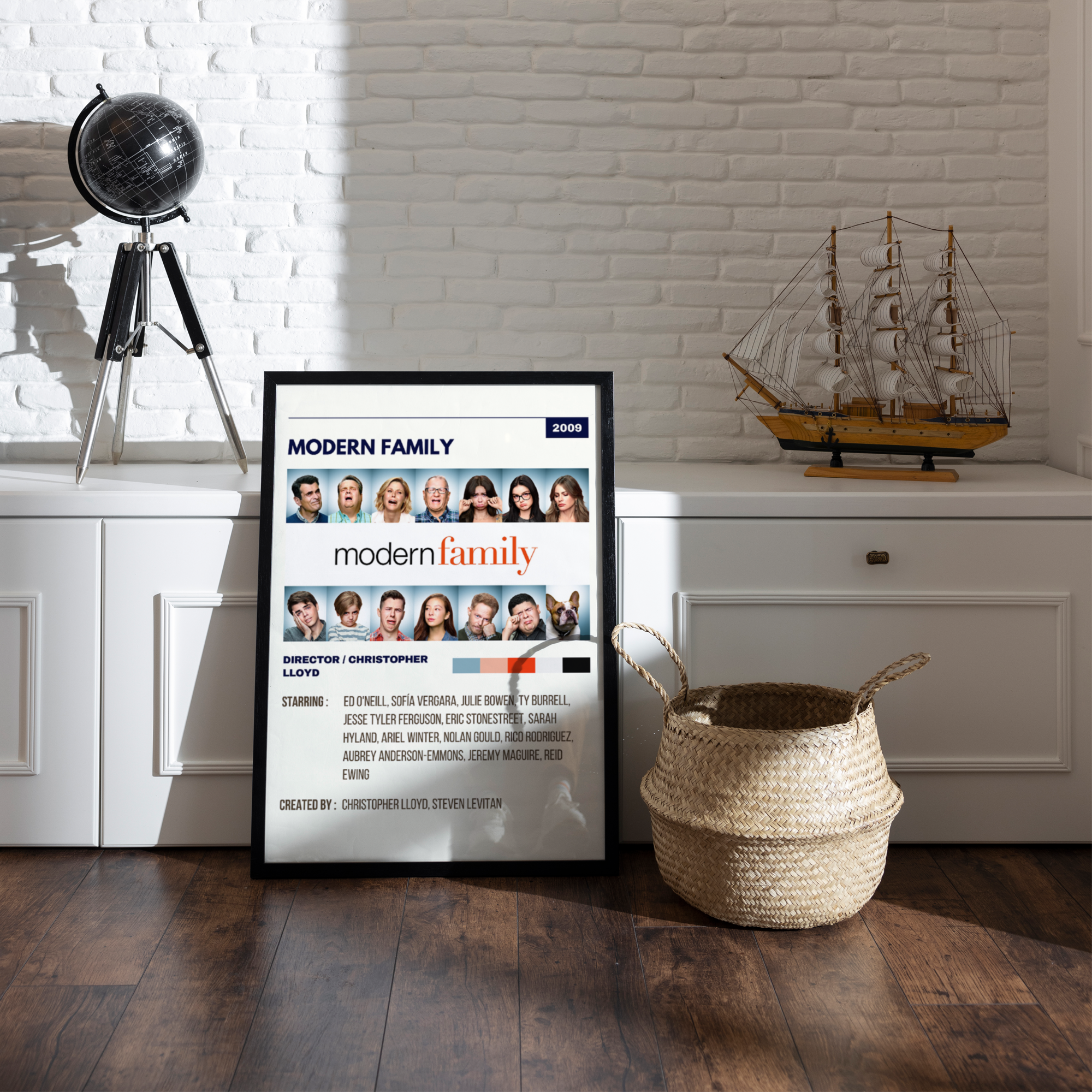Modern Family Retro Wall Art