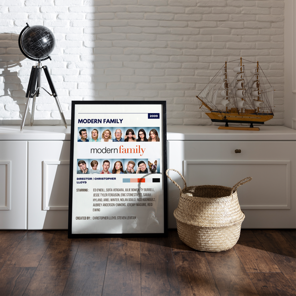 Modern Family Retro Wall Art