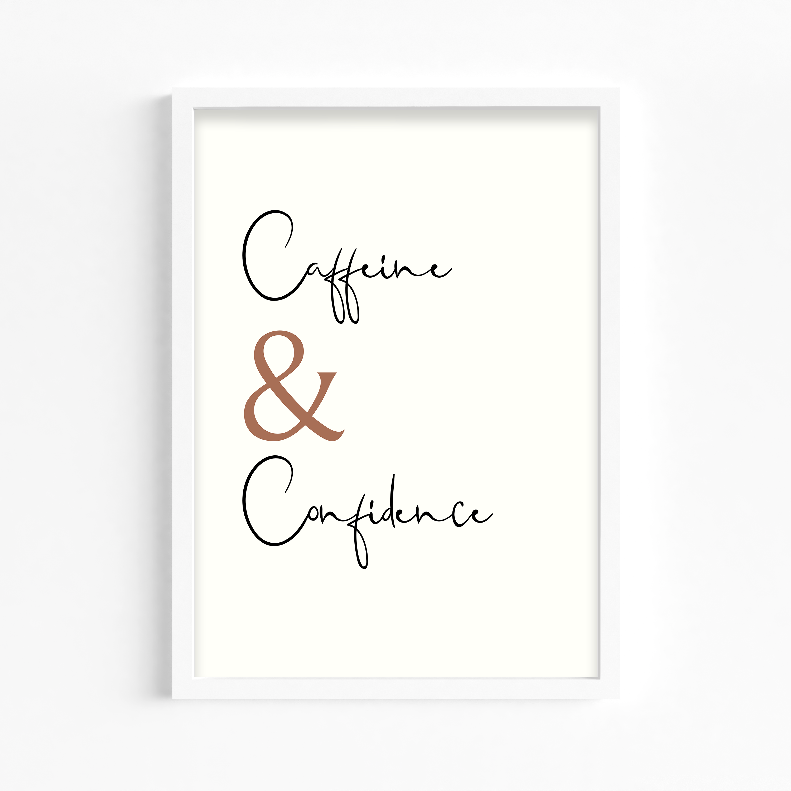 Caffeine & Confidence Wall Art