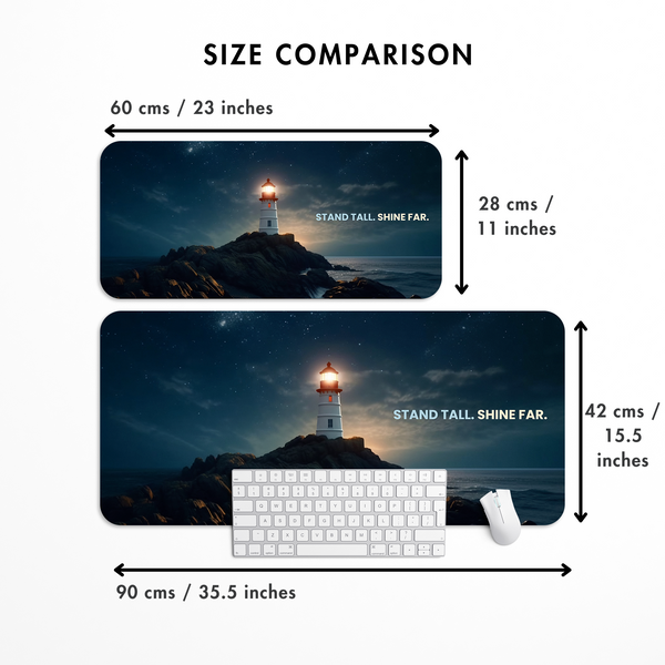 Stand Tall Shine Far Desk Mat | Desk Pad | Mouse Pad