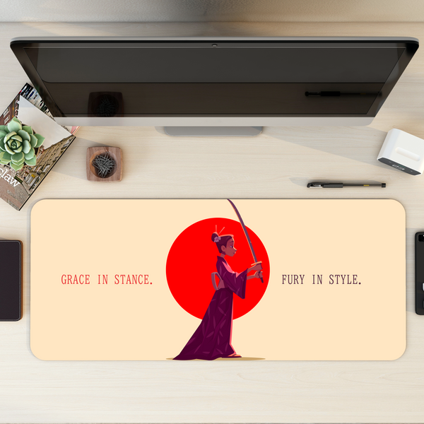 Japanese Warrior Desk Mat | Desk Pad | Mouse Pad