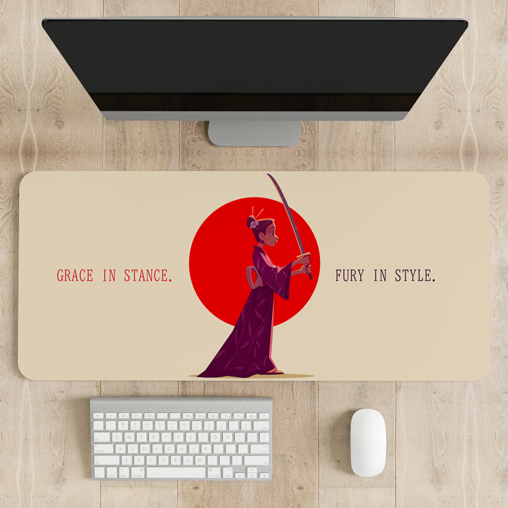 Japanese Warrior Desk Mat | Desk Pad | Mouse Pad