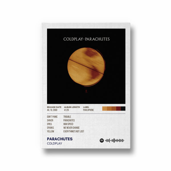 Parachutes by Coldplay Album Poster