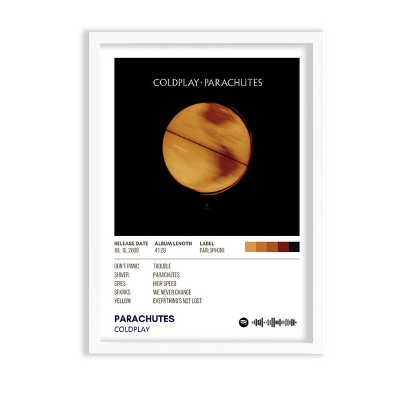 Parachutes by Coldplay Album Poster
