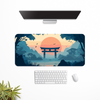 Beautiful Japanese Landscape Desk Mat | Desk Pad | Mouse Pad