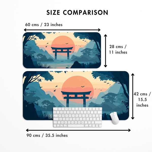 Beautiful Japanese Landscape Desk Mat | Desk Pad | Mouse Pad