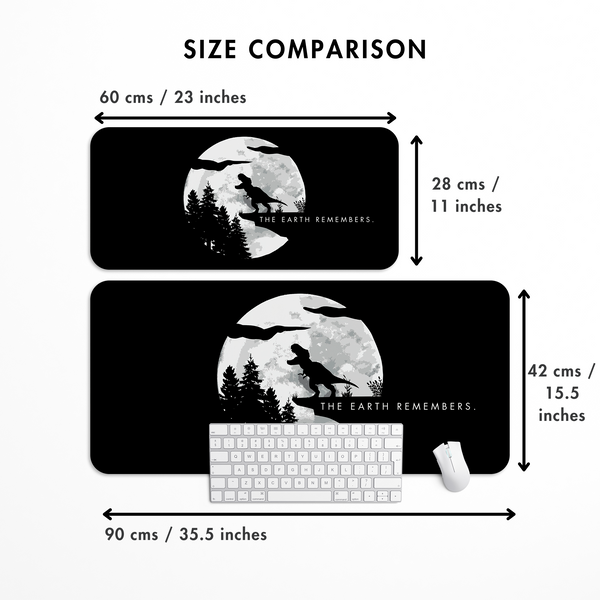 Earth Remembers Dinosaur Desk Mat | Desk Pad | Mouse Pad