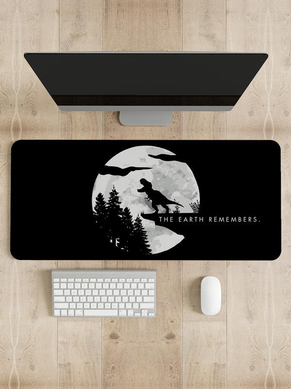 Earth Remembers Dinosaur Desk Mat | Desk Pad | Mouse Pad