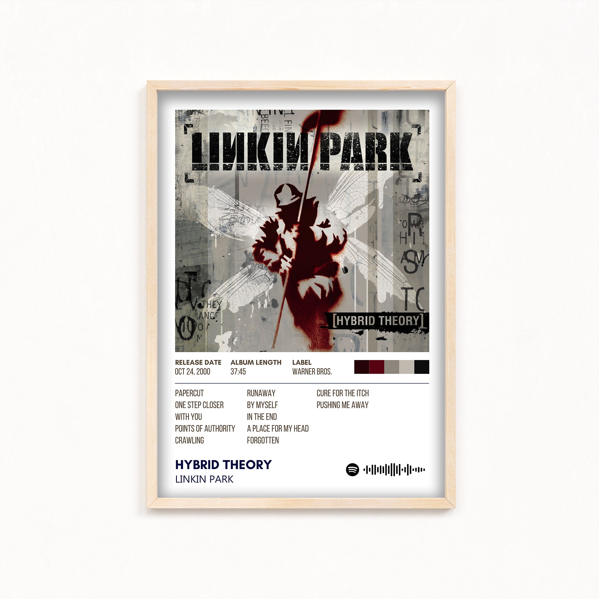 Hybrid Theory by Linkin Park Album Poster
