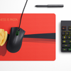 Happiness is Pasta Desk Mat | Desk Pad | Mouse Pad