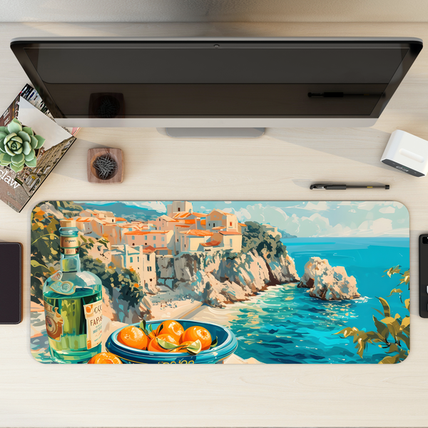 Mediterranean Dreams Desk Mat | Desk Pad | Mouse Pad