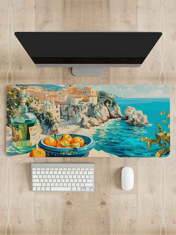 Mediterranean Dreams Desk Mat | Desk Pad | Mouse Pad