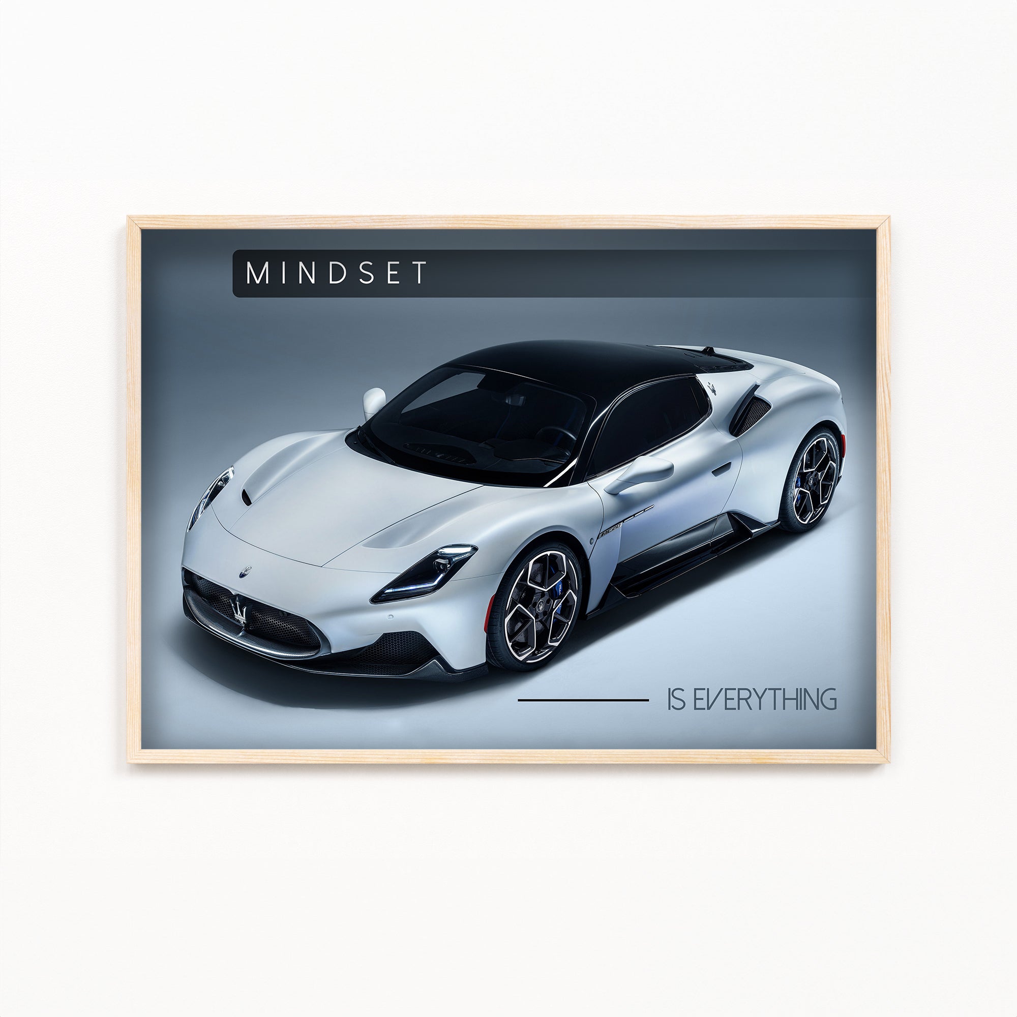 Mindset is everything - Super Car Wall Poster