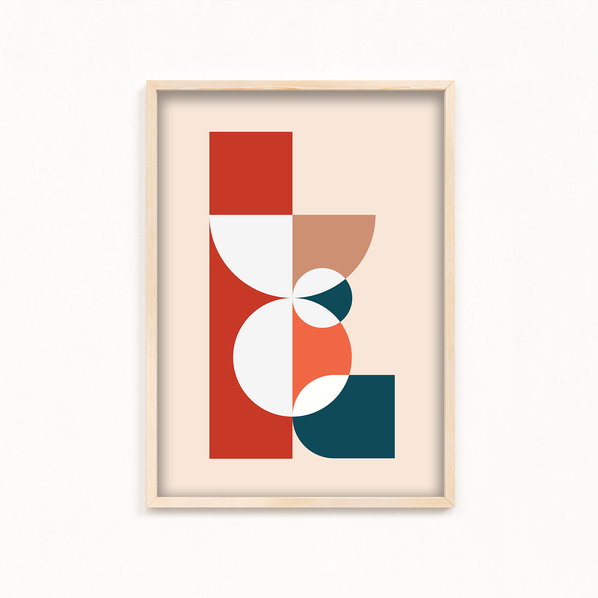 Wonder Abstract Geometric Modern Wall Art