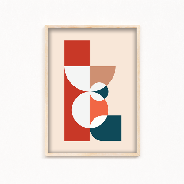 Wonder Abstract Geometric Modern Wall Art