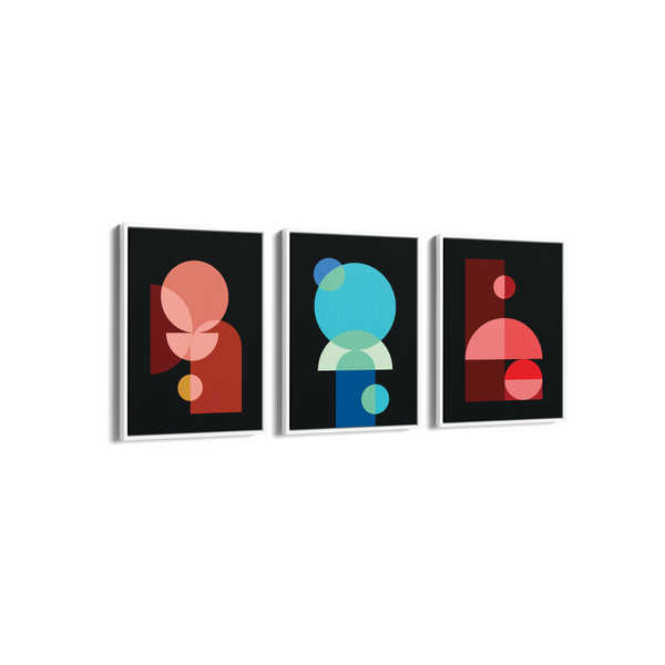 Set of 3 Geometric Modern Wall Art