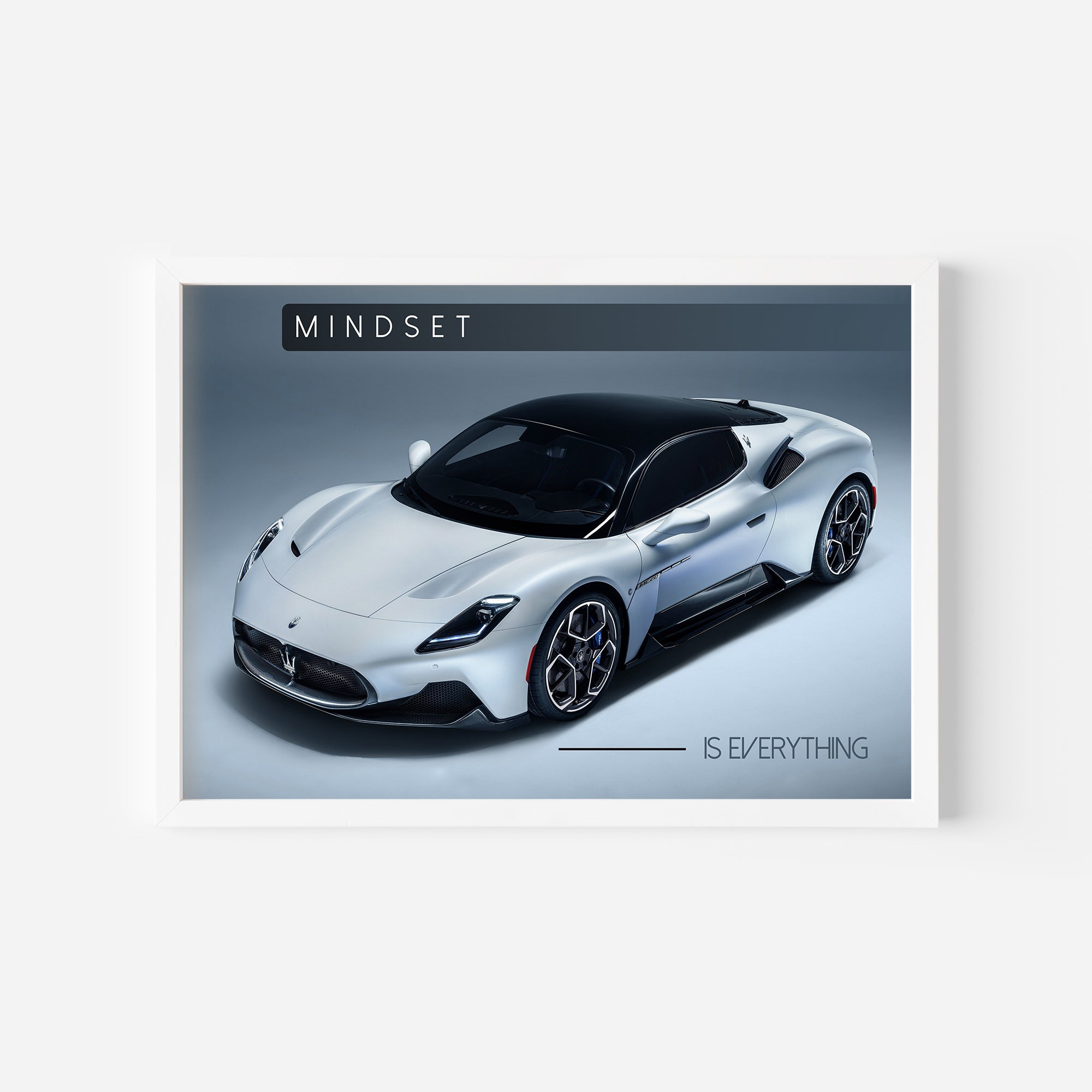 Mindset is everything - Super Car Wall Poster