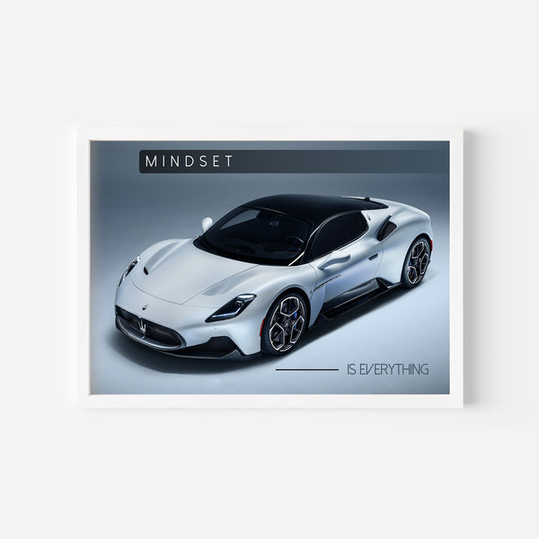 Mindset is everything - Super Car Wall Poster
