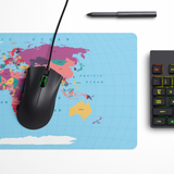 World Map Desk Mat | Desk Pad | Mouse Pad