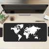 World Map Dark Desk Mat | Desk Pad | Mouse Pad