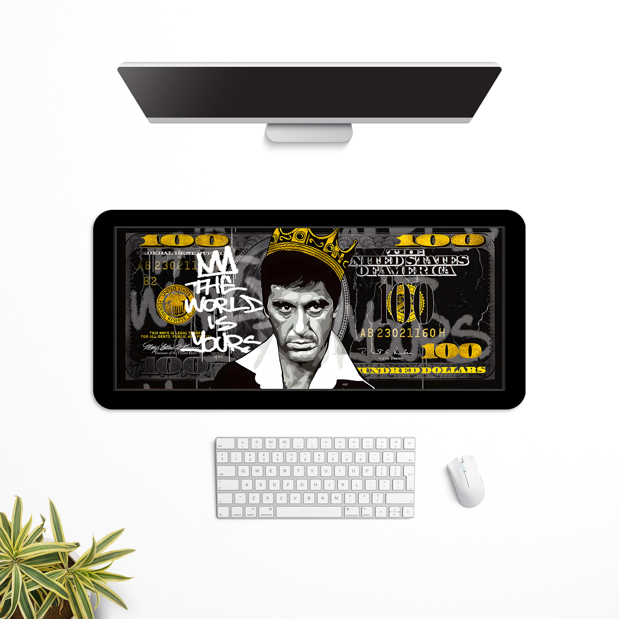 Tony the world is yours Desk Mat | Desk Pad | Mouse Pad