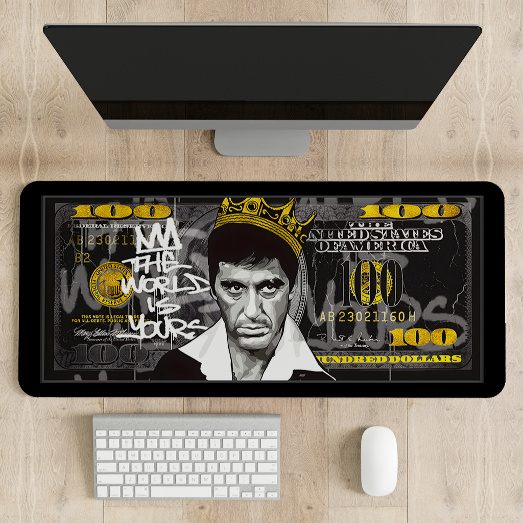 Tony the world is yours Desk Mat | Desk Pad | Mouse Pad