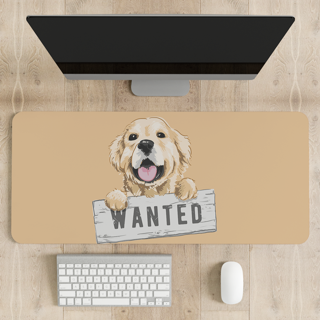 Cute Dog wanted Desk Mat | Desk Pad | Mouse Pad