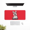 Cute beware of dog Desk Mat | Desk Pad | Mouse Pad
