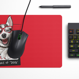 Cute beware of dog Desk Mat | Desk Pad | Mouse Pad