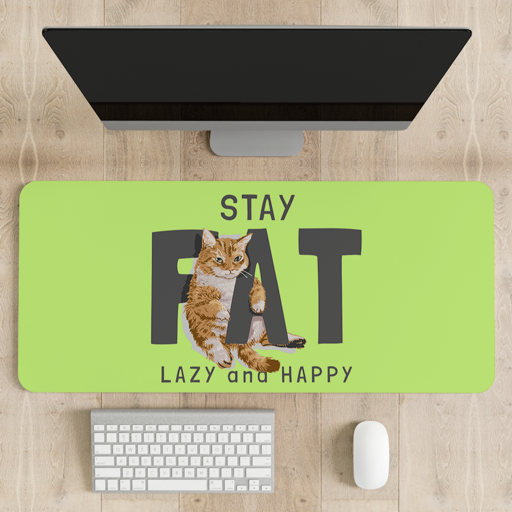 Cute Lazy Cat Desk Mat | Desk Pad | Mouse Pad