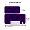 Crimson Pulse Topography Desk Mat | Desk Pad | Mouse Pad