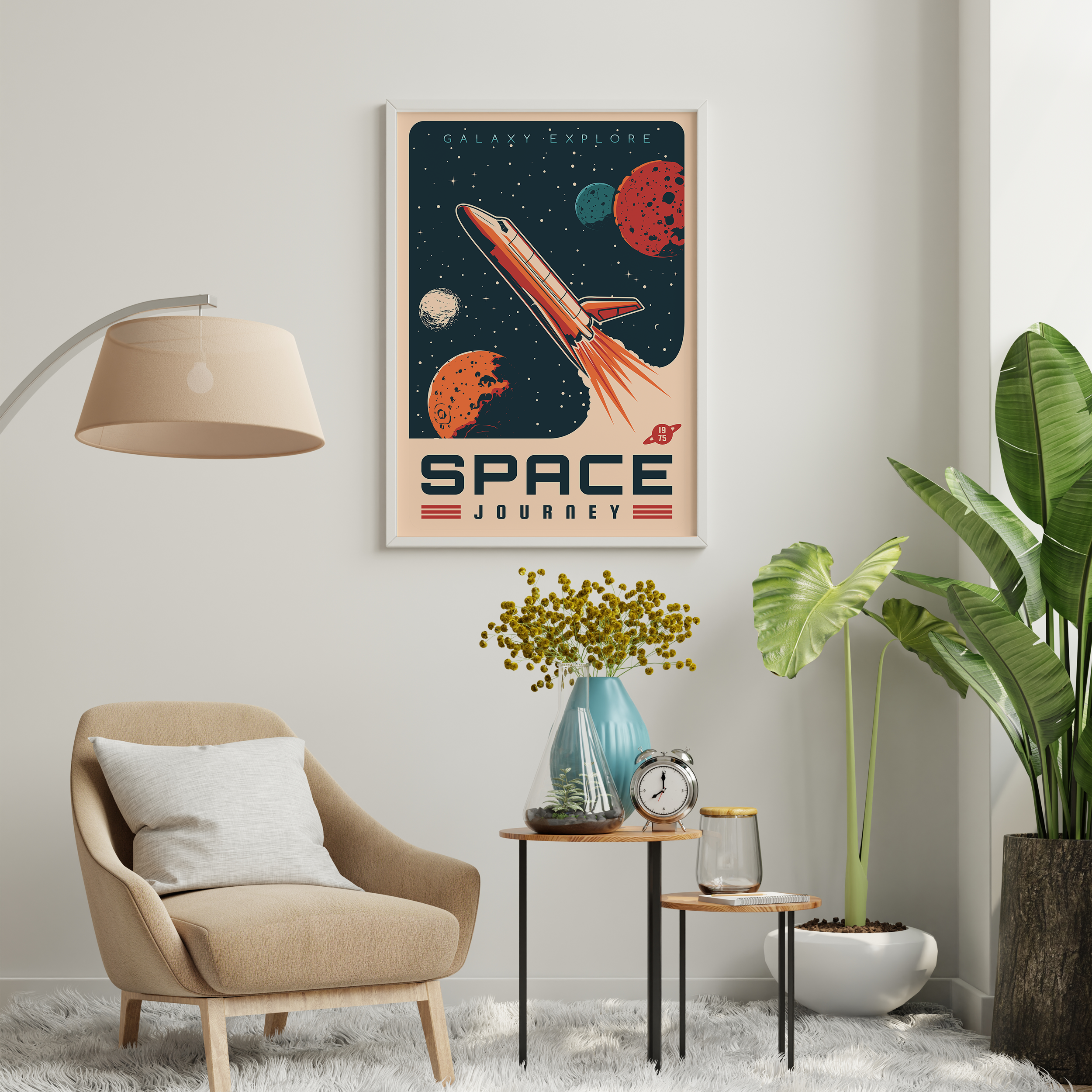 Space Journey - Galaxy Explore Wall Art