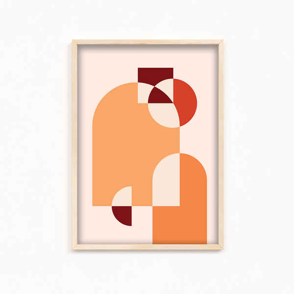 Curtains of Opportunity Abstract Geometric Modern Wall Art