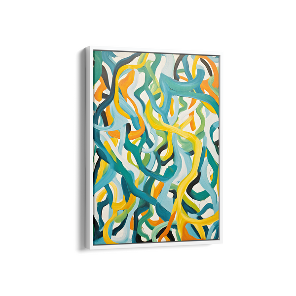 Cosmic Swirls Abstract Modern Wall Art