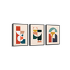 Set of 3 Geometric Modern Wall Art