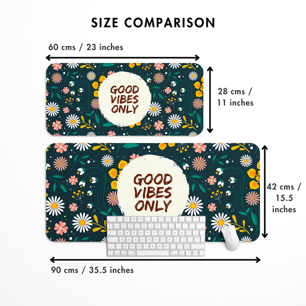 Good vibes only Desk Mat | Desk Pad | Mouse Pad